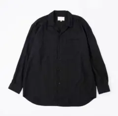 yoko sakamoto 26ss オープンカラーシャツ ブラックのサムネイル