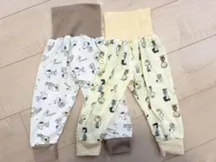 スヌーピー 2枚組腹巻付きスペアパンツ 80サイズ