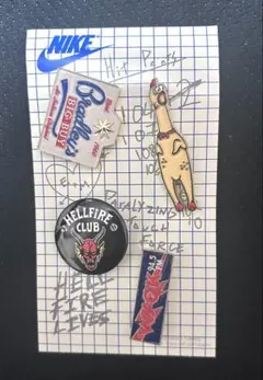 NIKE×Stranger Things ストレンジャーシングス ピンバッジ①