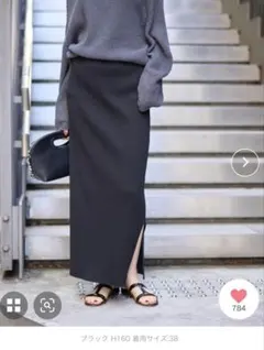 noble トタンテレコタイトスカート ブラック 40