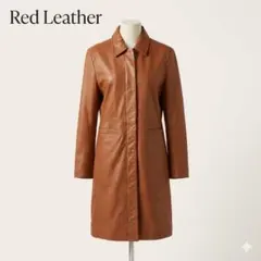 Red Leather 本革 レザーコート M キャメル 羊革 秋冬 クラシカル