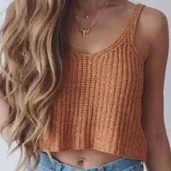 ニットキャミ 4色！ 夏 ビスチェ キャミ