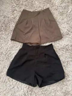 ハイウエストショートパンツ 2点セット M