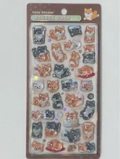 【正規品】和柄　柴犬　ボンボンドロップシール