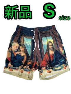 【新品】キリスト 最後の晩餐 ハーフパンツ 絵画柄のサムネイル