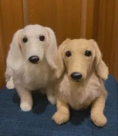 羊毛フェルト　ミニチュアダックス　ハンドメイド