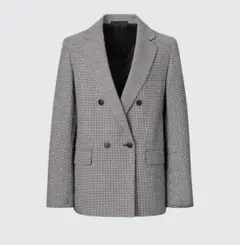 UNIQLO ダブルジャケット　チドリ　Sサイズ　08 DARK GRAY