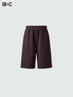UNIQLO C ユニクロ スウェットワイドショーツ ワイン　Sサイズ