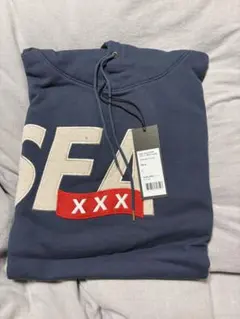新品未使用　WDS XXX コラボ　フーディ　ネイビー　Lサイズ