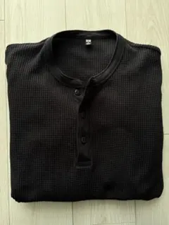 UNIQLO 七分袖カットソー M ブラック