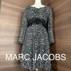 MARC JACOBS シルクシフォン　レオパードワンピース