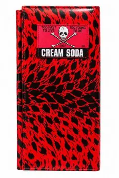 CREAM SODA クリームソーダ 金タグ 赤豹柄 長財布 80年代 - メルカリ