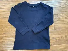 無印良品　キッズサイズ 110㎝　クルーネック 長袖トップス　ネイビー