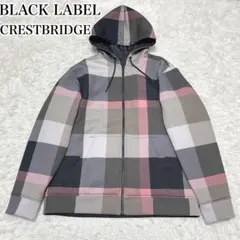 ブラックレーベルクレストブリッジ エアリーリバーシブルパーカー チェック柄 Lのサムネイル