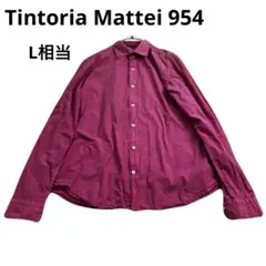 最高級　Tintoria Mattei 954 長袖シャツ ピンク メンズのサムネイル