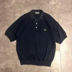 LACOSTE ラコステ ニットポロシャツ　シュミーズ　フランス　ネイビー　紺