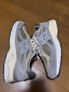 New Balance 990v5 グレー/ベージュ/ネイビー - メルカリ