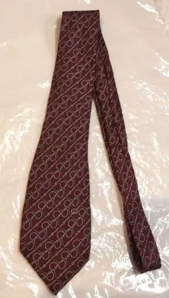 M05/014 GUCCI グッチ シルクジャガードネクタイ レッド - メルカリ