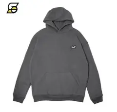 新品 SLAMBLE ダークグレー色 フード付き パーカー XL