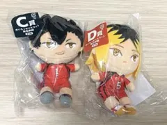 ハイキュー フリューくじ ぬいもっちマスコット C賞 黒尾鉄朗 D賞 孤爪研磨