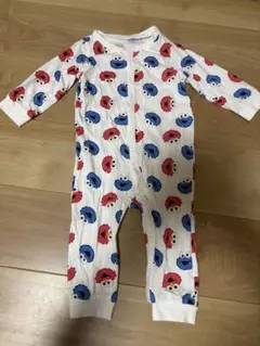 H&M エルモ　クッキーモンスター　長袖ロンパース　90