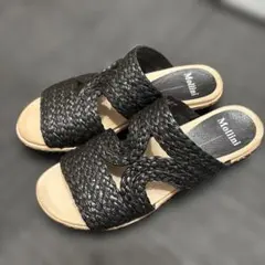 Mollini 編み込みサンダル ブラックのサムネイル