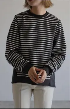 bonjour sagan 前後2WAYブラウススウェット