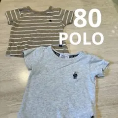 POLO Baby Tシャツ 2枚セット 80 半袖 まとめ売りのサムネイル