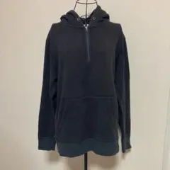 アヴィレックス L フーディー ハーフジップパーカー カンガルーポケット