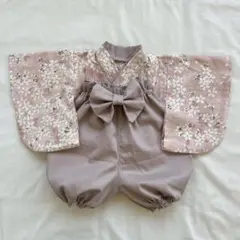 【即納】ベビー袴 サクラ×シルキーピンク