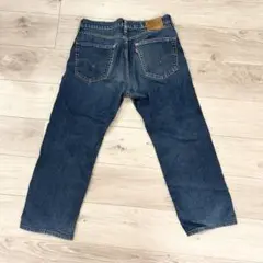 Levi's505 プレミアム　濃紺　ストレートデニム 短め　クロップド　W31のサムネイル
