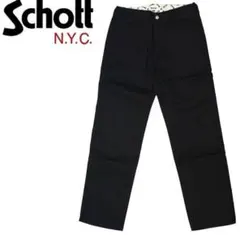 schott tcワークパンツ カツラギ ブラック Sのサムネイル