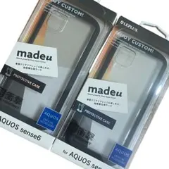 未開封 LEPLUS madeu AQUOS sense6 ケース 2個セット