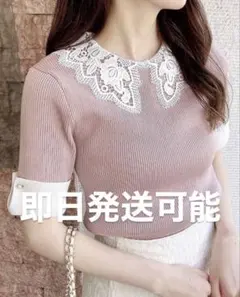 【元値 4290円】 INGNI【WEB限定】レース襟ニット