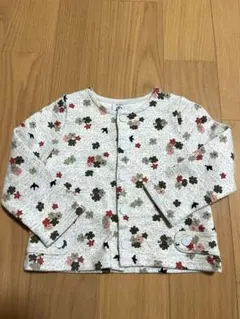 プチバトー　花柄カーディガン 18m