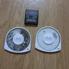 PSP ソフト 2本セット ＆ ゲームキューブメモリーカード ※動作未確認