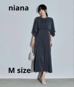 niana カットアウトケープキャミワンピースセットドレス ロングワンピース