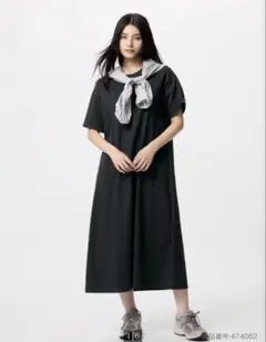 UNIQLO エアリズムコットンワンピース M ブラック