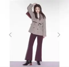 GRL グレイル フレアパンツ フロントタックフレアパンツ[k8360t]