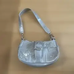 シルバー 星刺繍 ショルダーバッグ y2kのサムネイル