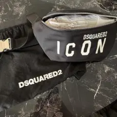⭐美品⭐Dsquared2　ウエストバッグ　ワッペン　ブラック 2025年最新】DSQUARED2 メンズ ボディバッグ・ウエストポーチの