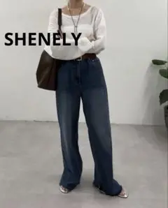 【美品】SHENELYシーナリー　バギーデニム　34