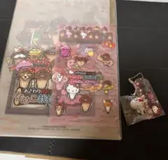 希少！未使用未開封❗️ハローキティストラップ＆ファイル おさわり探偵なめこ栽培