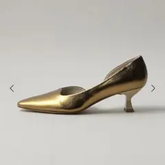 ODETTE E ODILE ゴールドパンプス