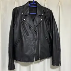 UNIQLO ダブルライダースジャケット ブラック L