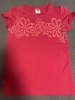 adidas 半袖Tシャツ 150 スポーツウェア　ラメ　メッシュ