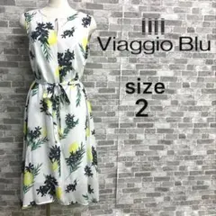 ☆新品☆Viaggio Blu ノースリーブワンピース サイズ2 日本製のサムネイル