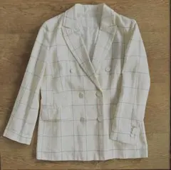 Ballsey チェック柄 テーラードリネンジャケット