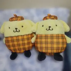 ROUND1限定 ポムポムプリン チェック×チェックドールGJ ２点セット