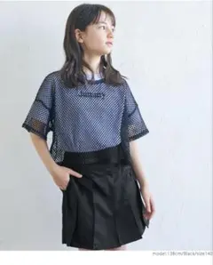 coca コカ　150 リボン アップ ツイルスカート 黒